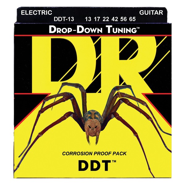 DR Strings DDT Drop Down Tuning Electric Strings Mega Heavy, 13-65 - pack