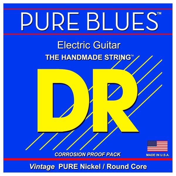 DR Strings Pure Blues Electric Guitar Strings Light, 9-42 - Main