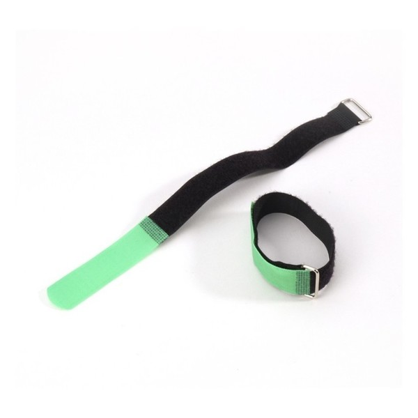 Adam Hall Hook and Loop Cable Tie Pack of 10, 300 mm x 20 mm, Green