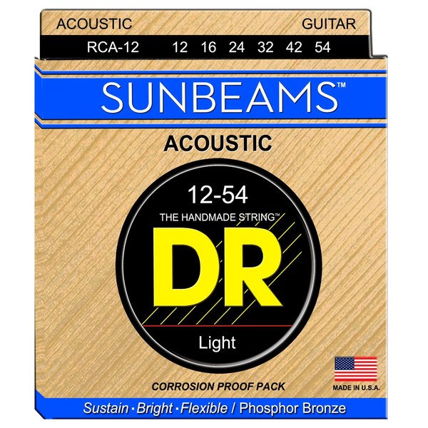 DR Strings Sunbeams Acoustic Strings Light, 12-54 - Main