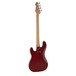 LA Bass Guitar by Gear4music, Red back