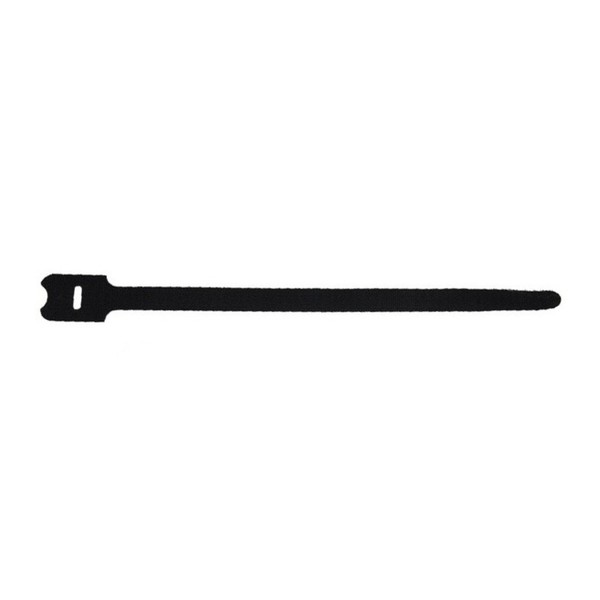 Adam Hall Hook and Loop Cable Tie Pack of 10, 306 mm x 28 mm, Black