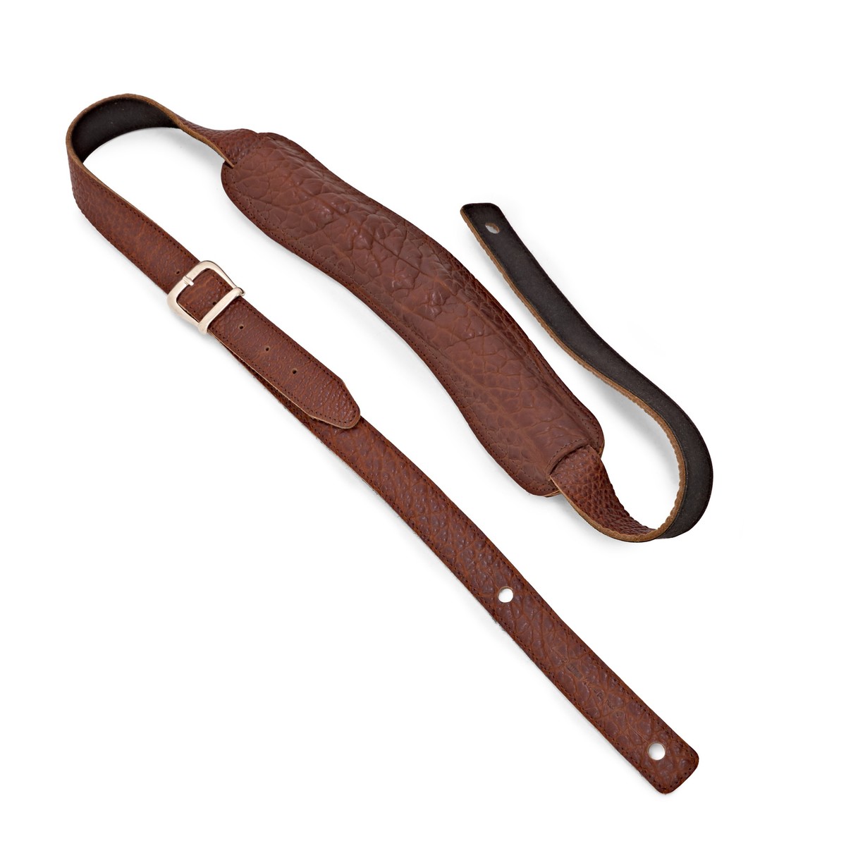 Fender Elegant Leather Guitar Strap - 2.5 Inch Wide Oil Leather Strap Adjustable 46-54.5 Inches