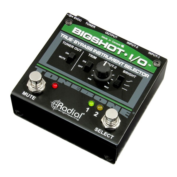 Radial Tonebone BigShot I/O True Bypass Instrument Selector, Angled