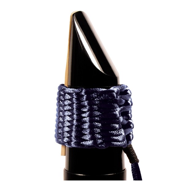 Bambú Alto Saxophone Ligature, Navy Blue