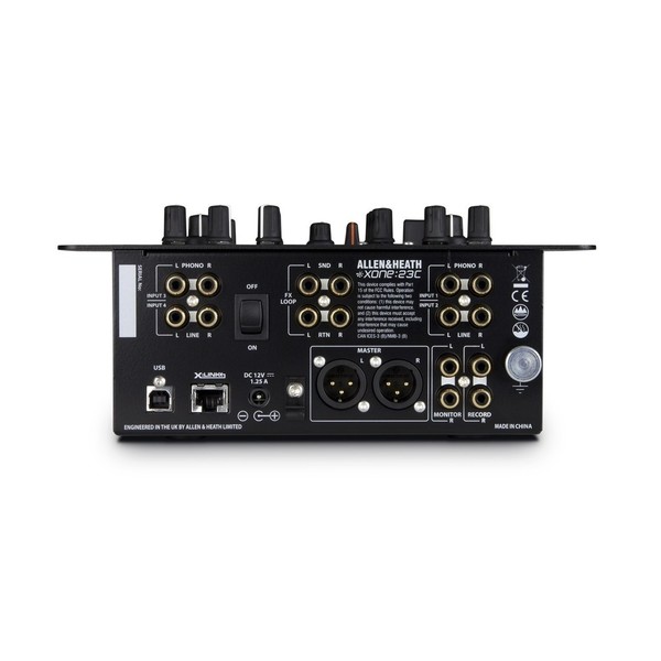 Allen & Heath Xone: 23C DJ Mixer with Soundcard - Rear