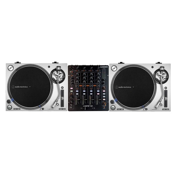 Audio Technica AT-LP140XP Silver and Allen & Heath Xone 43 Bundle