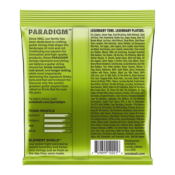 Ernie Ball Paradigm Regular Slinky, 10-46 - back