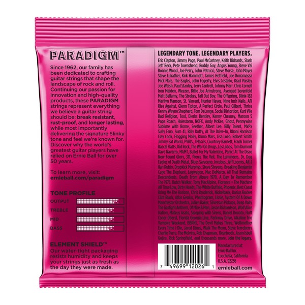 Ernie Ball Paradigm Super Slinky, 9-42 - back