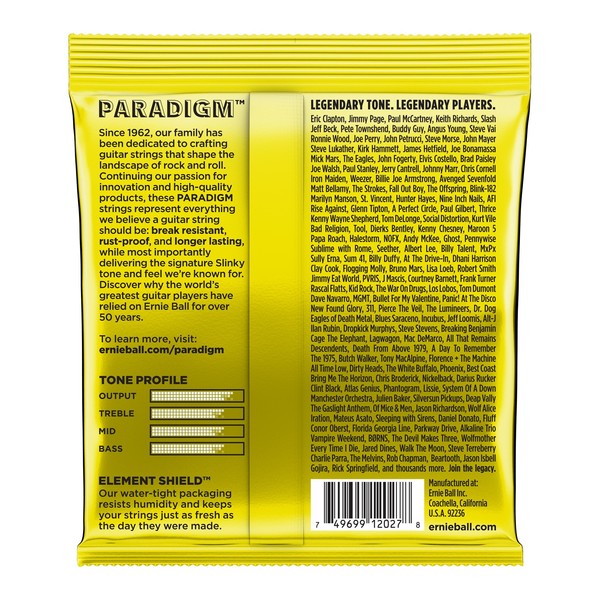 Ernie Ball Paradigm Beefy Slinky, 11-54 - back