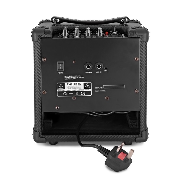 SubZero MA15 15 Watt Combo Amplifier with Effects back