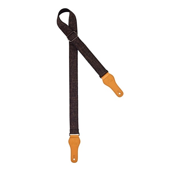 Ortega OCS-200U Casual Series Ukulele Strap, Coal Cotton