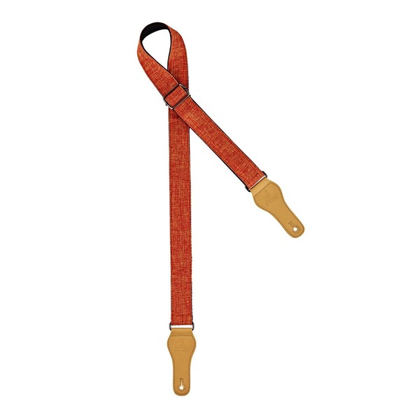 Ortega OCS-260U Casual Series Ukulele Strap, Orange Cotton