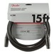 Fender Professional 15ft Microphone Cable, Black - Front
