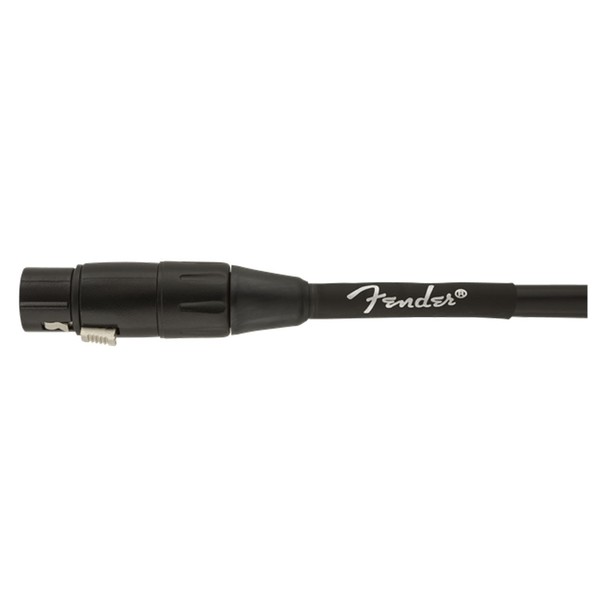 Fender Professional 10ft Microphone Cable, Black - Side 1