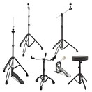 Starter Drum Hardware Pack by Gear4music, Black