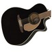 Fender Newporter Player Electro Acoustic, Jetty Black - Body View