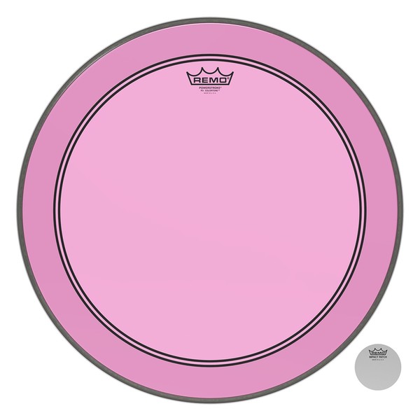Remo Powerstroke 3 Colortone Pink 20'' Bass Drum Head