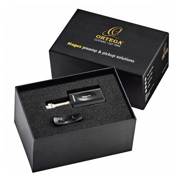 Ortega MagusGO Acoustic Active Output Jack Preamp System Boxed