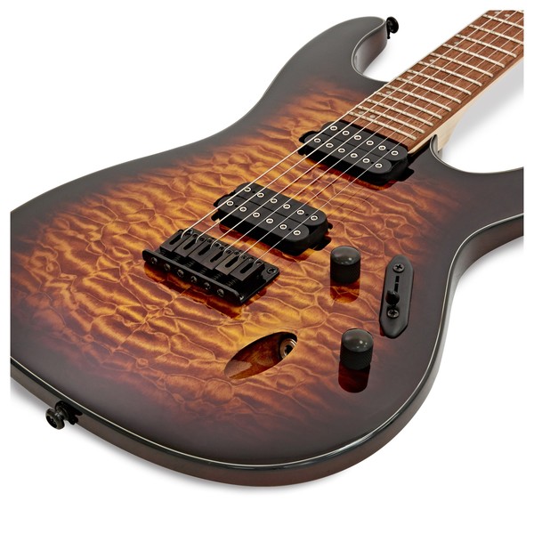 Ibanez S621QM, Dragon Eye Burst close