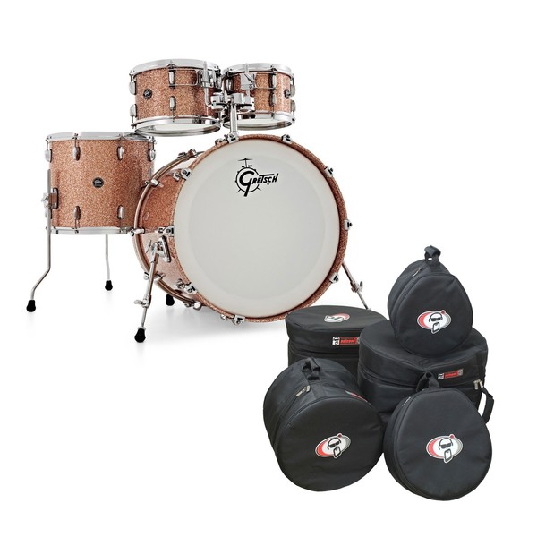 Gretsch Renown Maple 4pc Shell Pack, Copper Sparkle w/Free Nutcases - Main Image