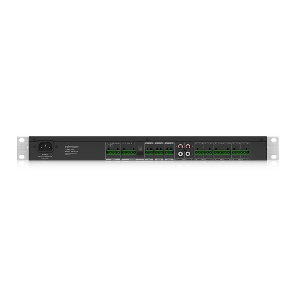 Behringer Ultrazone ZMX8210 V2 8-Channel Zone Mixer Back Panel, Blocks Removed
