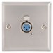 Steel AV Wallplate with XLR Socket