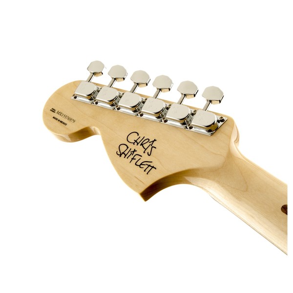 Fender Chris Shiflett Telecaster Deluxe, Shoreline Gold - headstock back