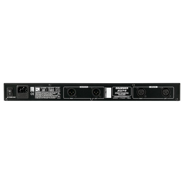 1974 - 4 Band Stereo Parametric Equaliser - Rear