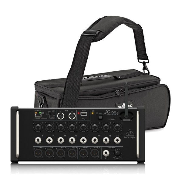 Behringer X AIR XR16 16-Channel Digital Mixer with Padded Bag, Full Package