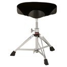 Ludwig Double Braced Saddle Top Stool, Fabric