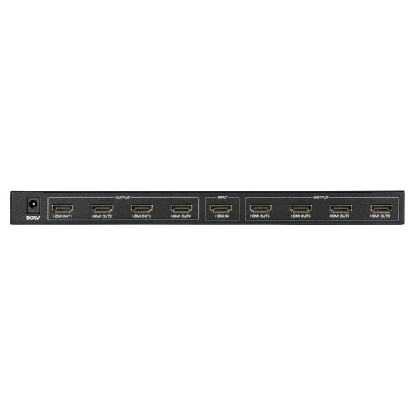 4K HDMI Splitter 1x8 rear 