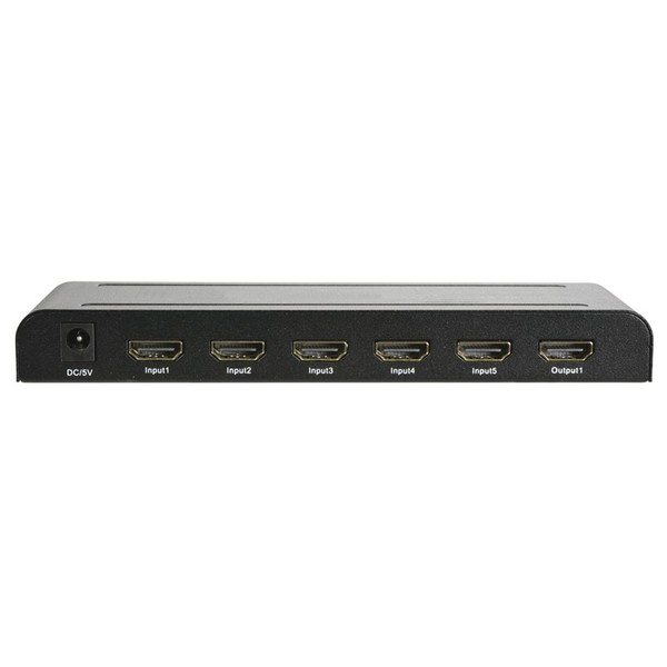 HDMI Switcher 5x1 with IR rear