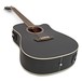 Washburn Harvest D7SCE Electro Acoustic, Black Matte