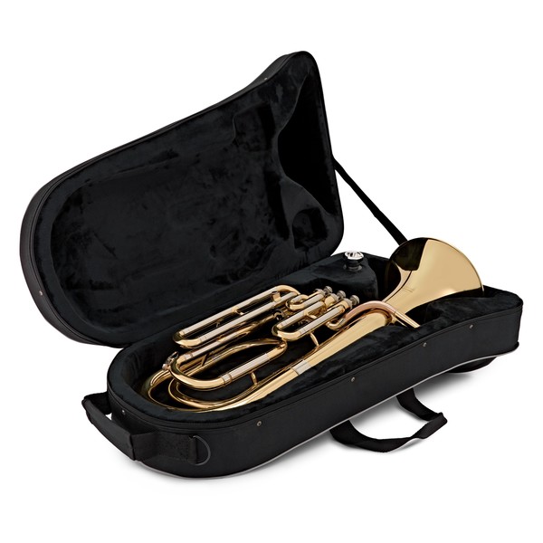 Elkhart 100BH Student Baritone Horn case open