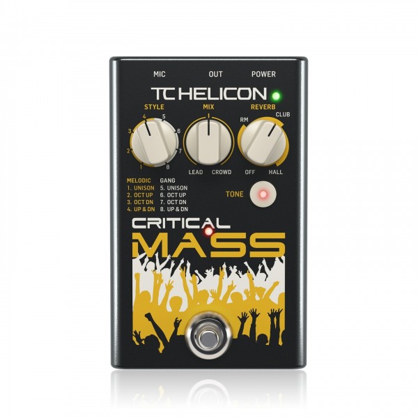 TC Helicon Critical Mass Vocal Processor - Top