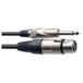 Stagg 6m Microphone Cable Female XLR to Jack, Black, Connectors