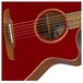 Fender Newporter Classic Electro Acoustic w/ Bag, Hot Rod Metallic - close up