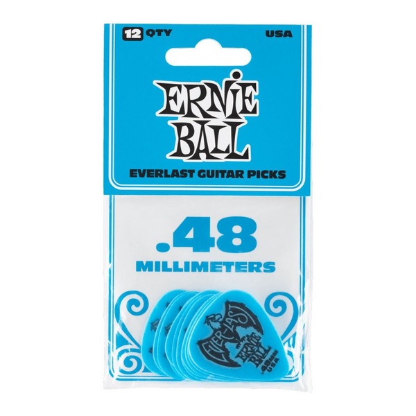 Ernie Ball Everlast 0.48mm Blue, 12 Pack - Packaging front