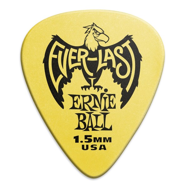 Ernie Ball Everlast 1.5mm Yellow, 12 Pack - Front
