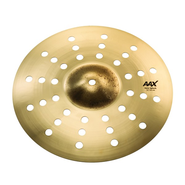 Sabian AAX 12” Aero Splash Cymbal, Brilliant - Angle