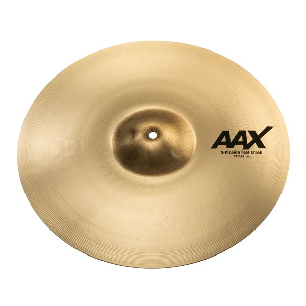 Sabian AAX 17'' X-Plosion Fast Crash Cymbal, Brilliant Finish - Angled