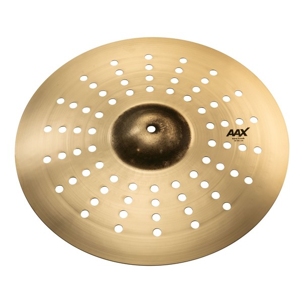 Sabian AAX 18" Aero Crash Cymbal, Brilliant Finish  - Angle