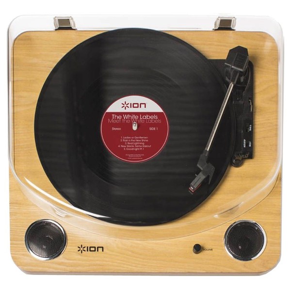 ION Max LP USB Turntable with Integrated Speakers and Headphones