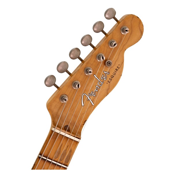 Fender Custom Shop Relic Double Esquire Special, 2-Tone Sunburst head