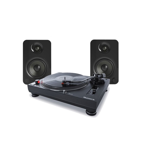 Numark TT250USB Turntable with Kanto YU4 Speakers