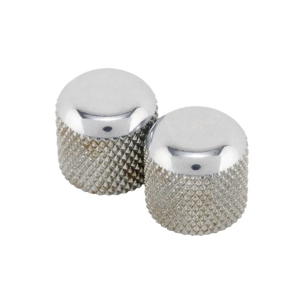 Fender Road Worn Telecaster Dome Knobs, Chrome (2)