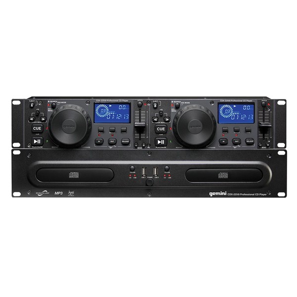 Gemini CDX-2250i Rackmount Dual CD Player With USB