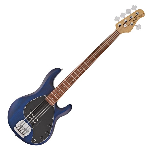 S.U.B by Sterling Ray5 Bass RW, Trans Blue Satin