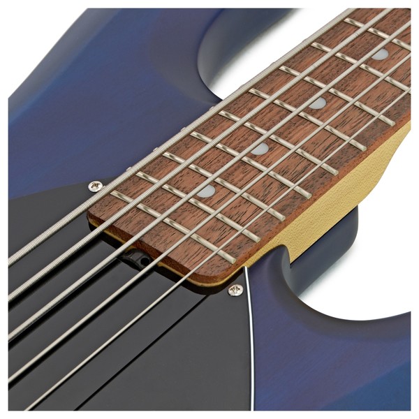 Sterling Stingray Ray5 Bass, Trans Blue Satin at Gear4music